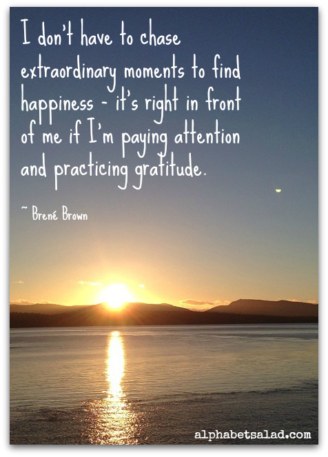 Gratitude quote - Brene Brown